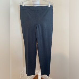 St. John Emma Wool Dress Pants Slimming Light Gray Sz 10